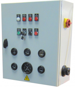 Electrical cabinet with HMI
